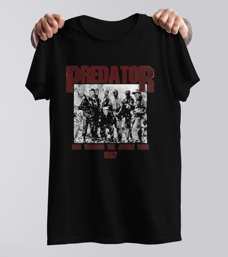 Predator 1987 Run Through The Jungle Tour T-Shirt