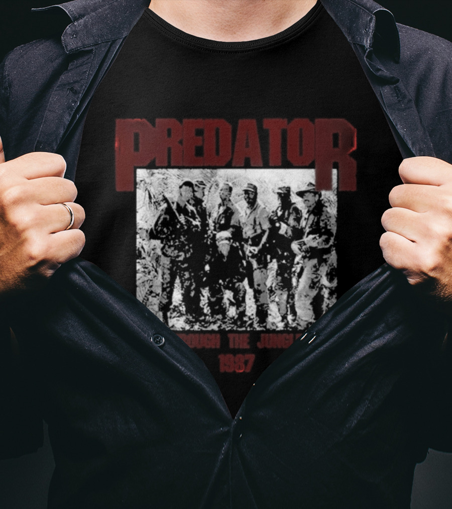 Predator 1987 Run Through The Jungle Tour T-Shirt