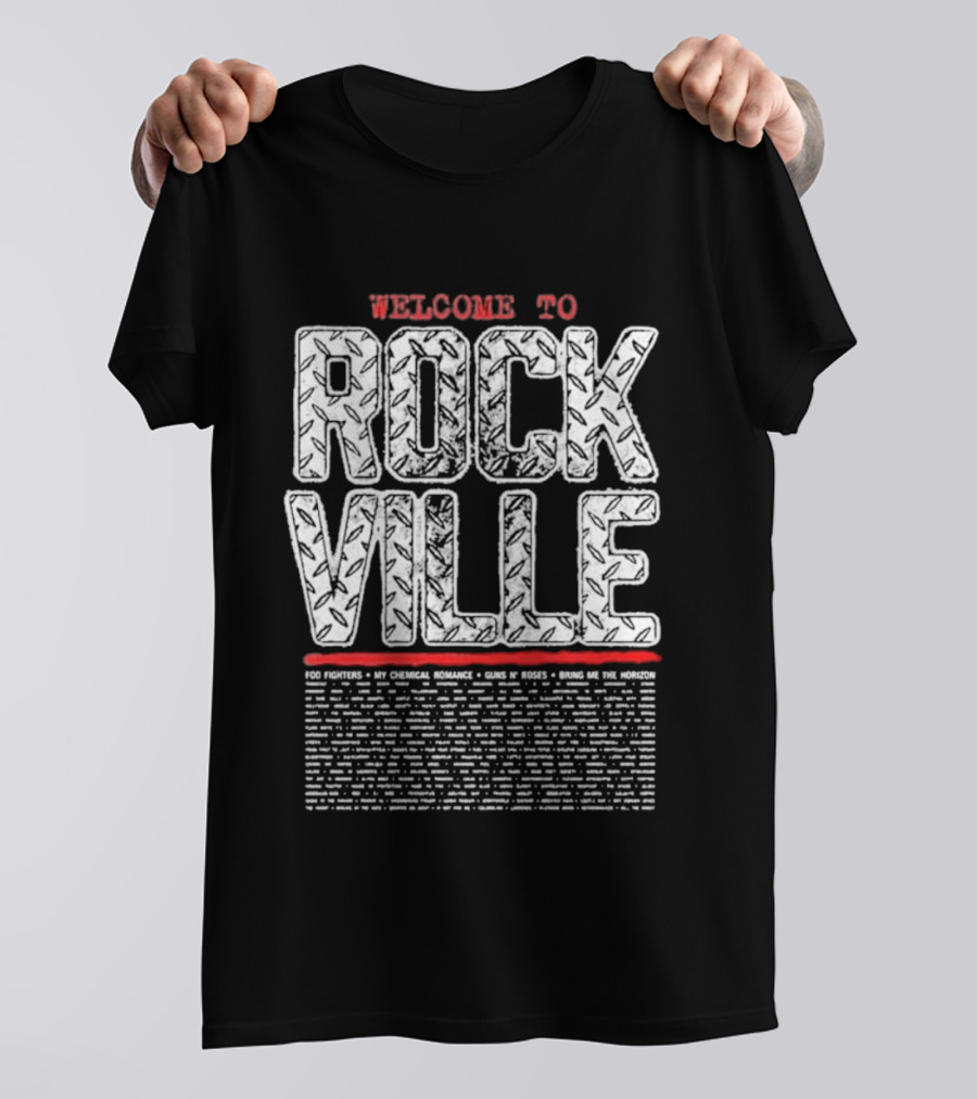 Welcome To Rockville Diamond Plate Daytona Beach FL May 7 To 10 2026 T-Shirt
