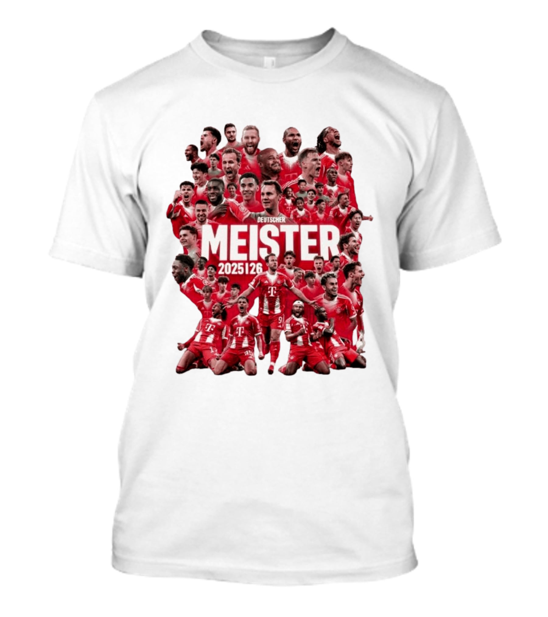 Bayern Deutscher Meister 2025 2026 Players Celebration T-Shirt