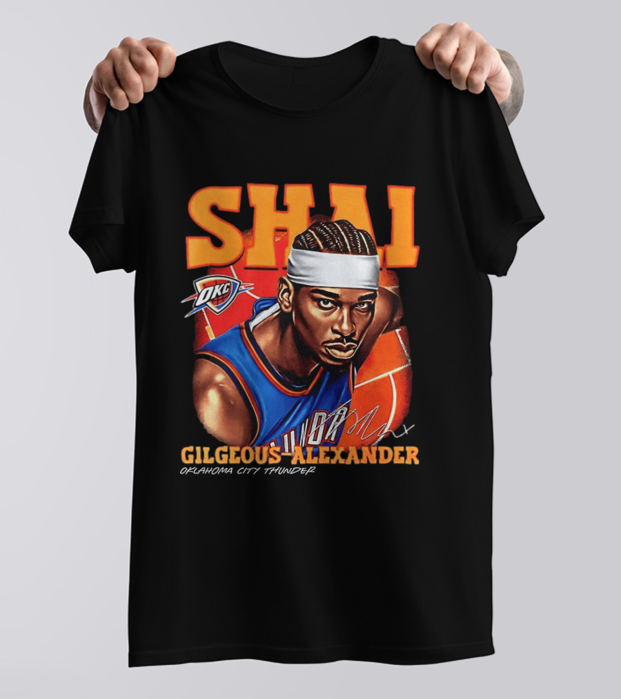Shai Gilgeous Alexander Oklahoma City Thunder NBA OKC Basketball T-Shirt