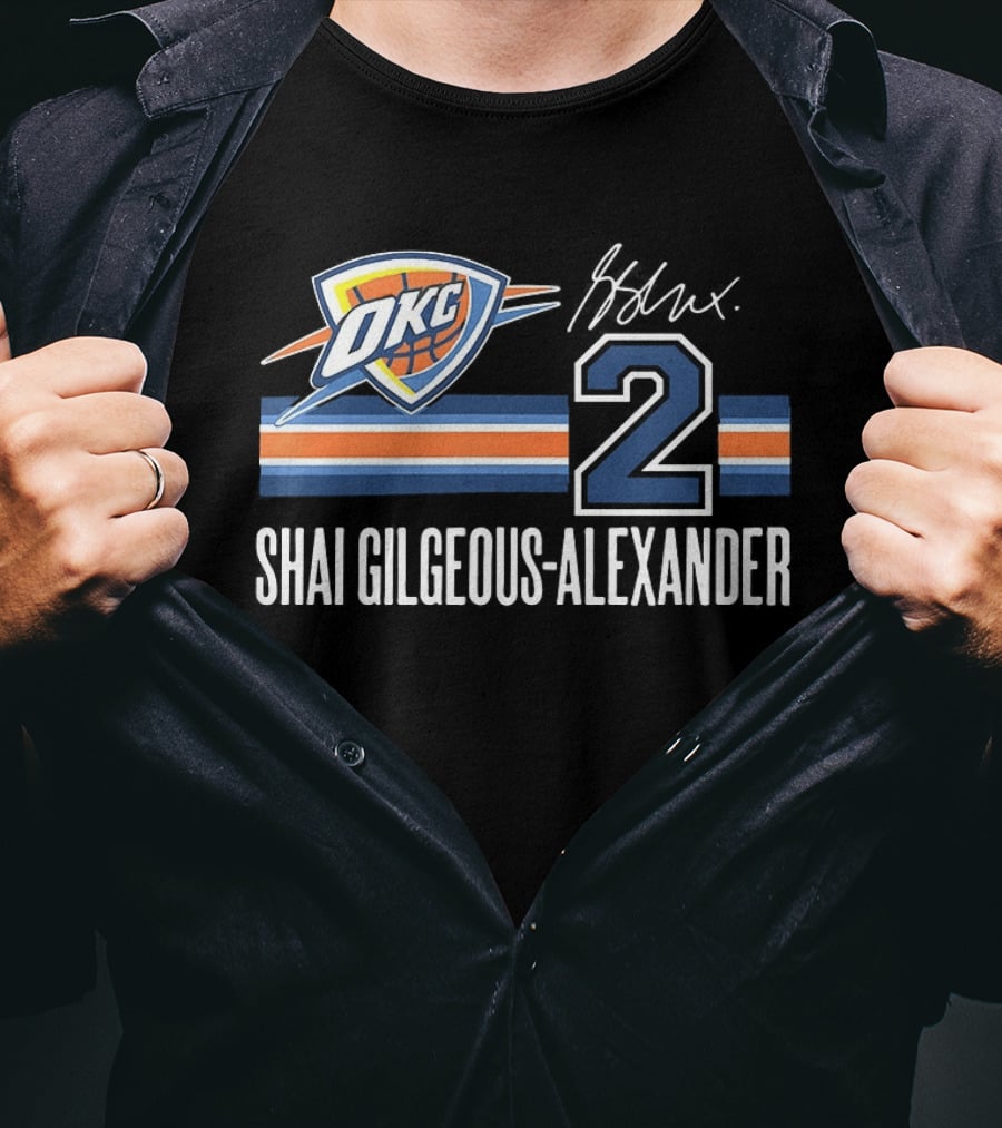 Shai Gilgeous Alexander Oklahoma City Thunder 2 NBA OKC T-Shirt