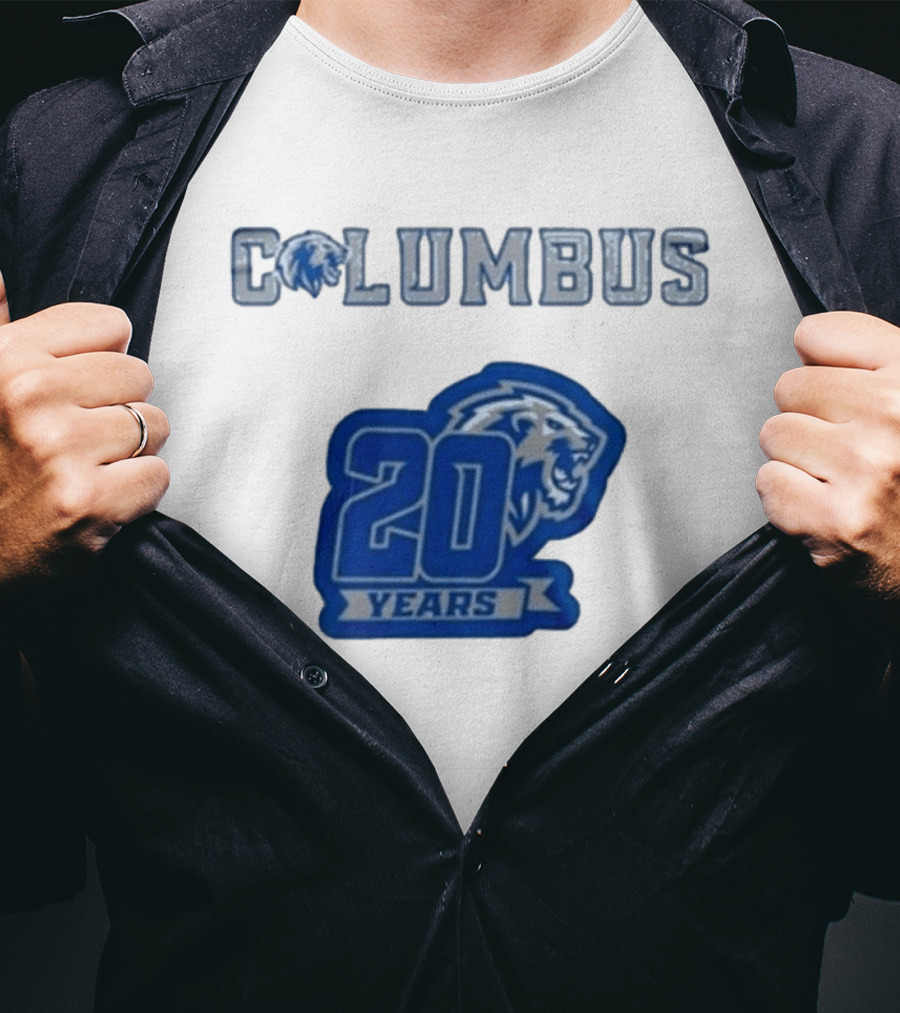 Columbus Lions 20 Years Celebration T-Shirt