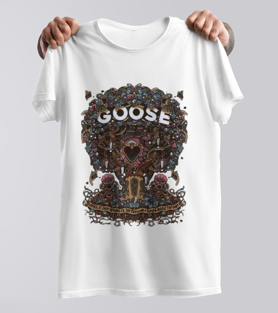 GOOSE April 25 2016 The Pavilion At Toyota Music Factory Irving TX Event T-Shirt
