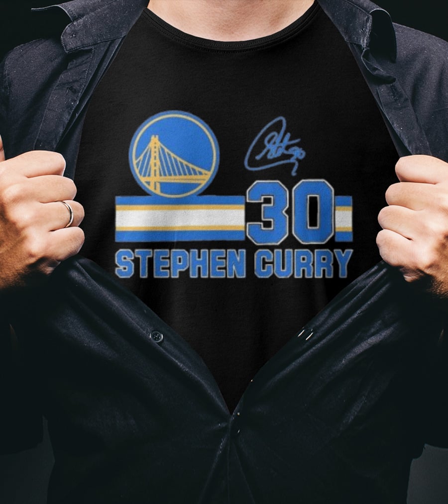 Stephen Curry Golden State Warriors 30 Signature T-Shirt