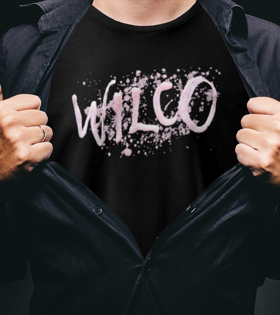 Wilco Paint Splatter Pink T-Shirt