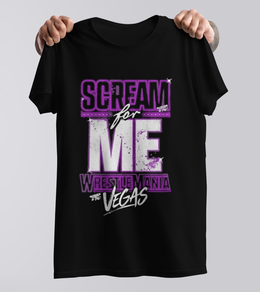 WWE WrestleMania Scream For Me Vegas Paige T-Shirt