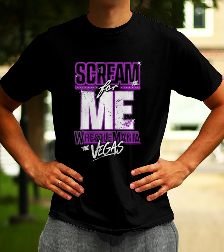 WWE WrestleMania Scream For Me Vegas Paige T-Shirt
