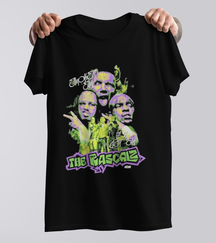AEW The Rascalz Smoke Em If You Got Em Vibrant Wrestling Crew T-Shirt