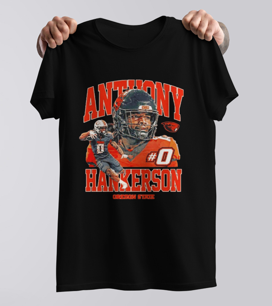 Anthony Hankerson #0 Oregon State Beavers Football T-Shirt