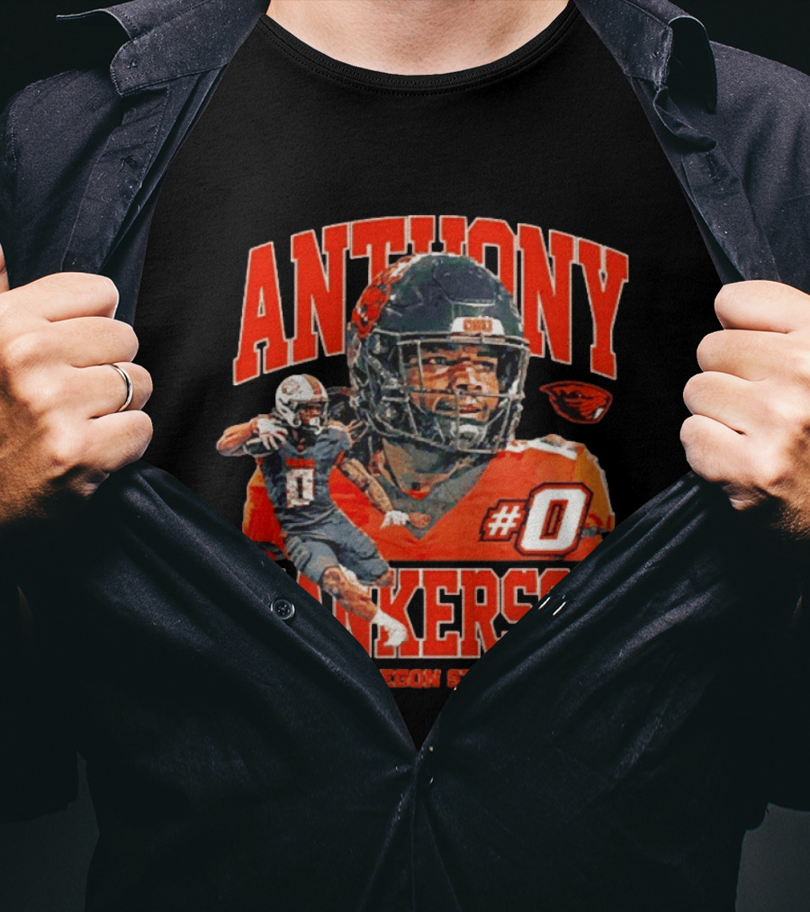 Anthony Hankerson #0 Oregon State Beavers Football T-Shirt