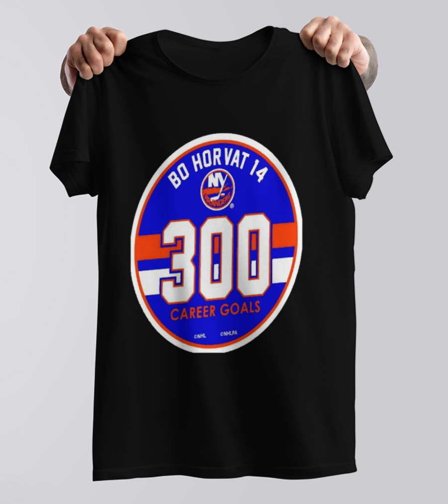 Bo Horvat 14 Islanders NHL 300 Career Goals T-Shirt
