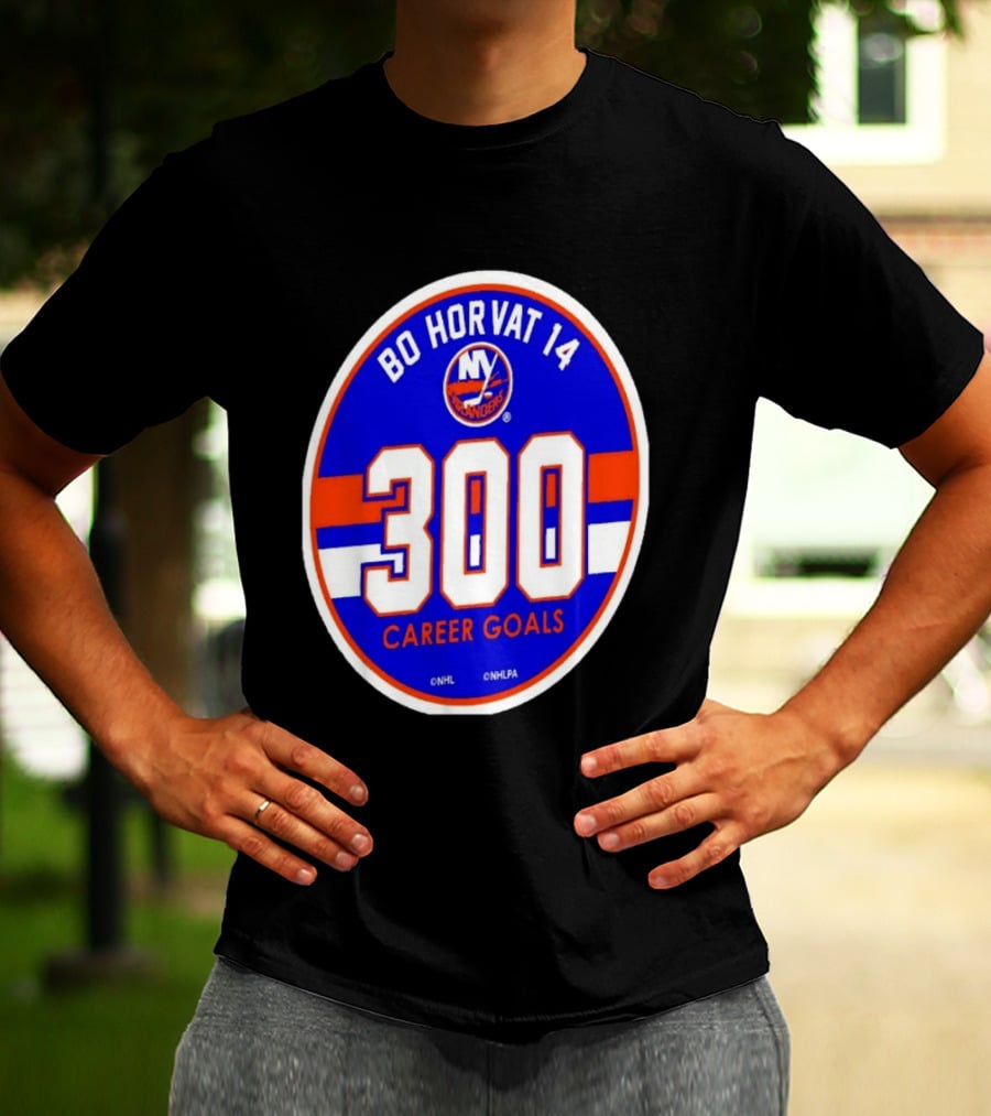 Bo Horvat 14 Islanders NHL 300 Career Goals T-Shirt
