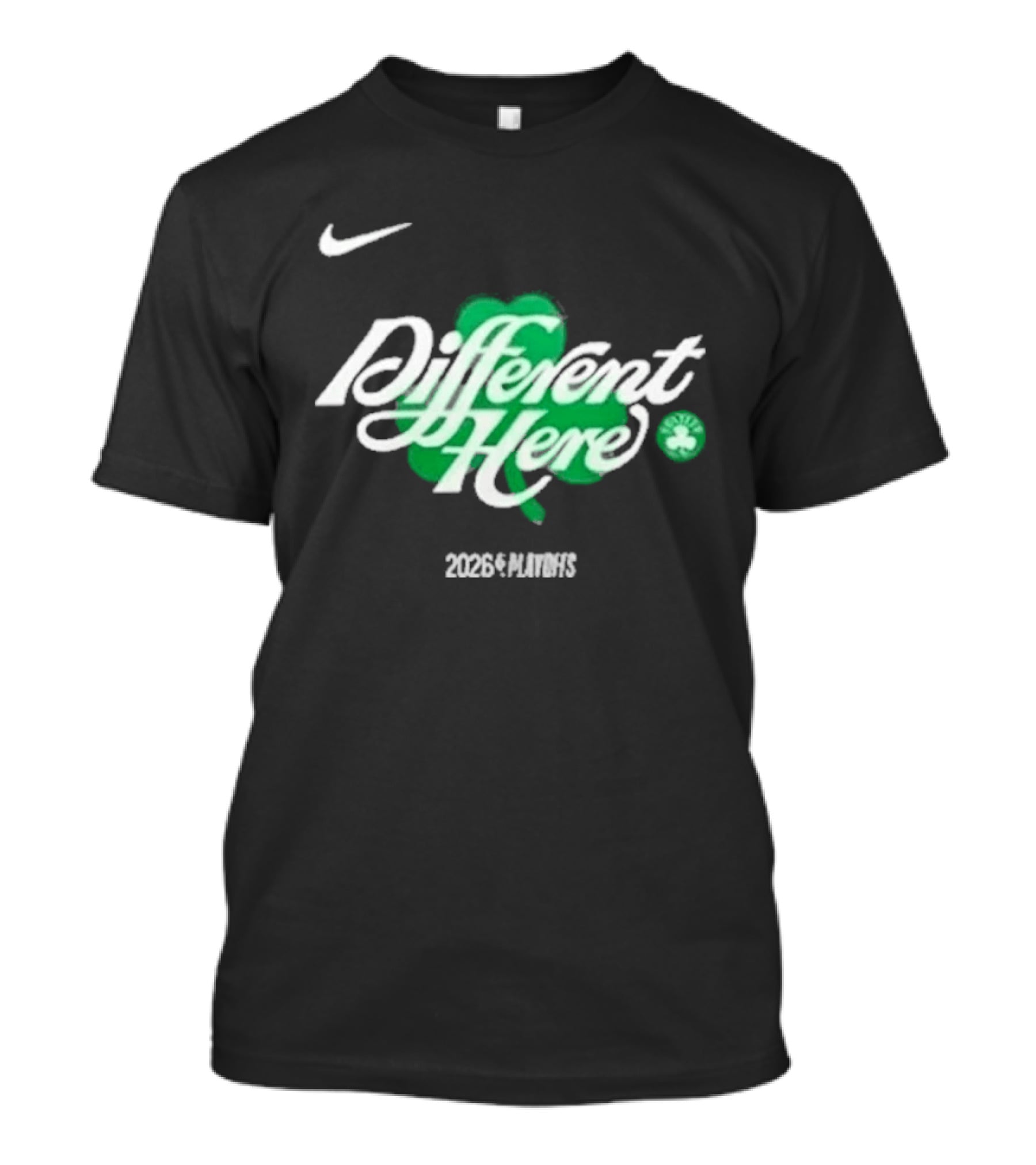 Nike Boston Celtics Different Here 2026 Clover T-Shirt