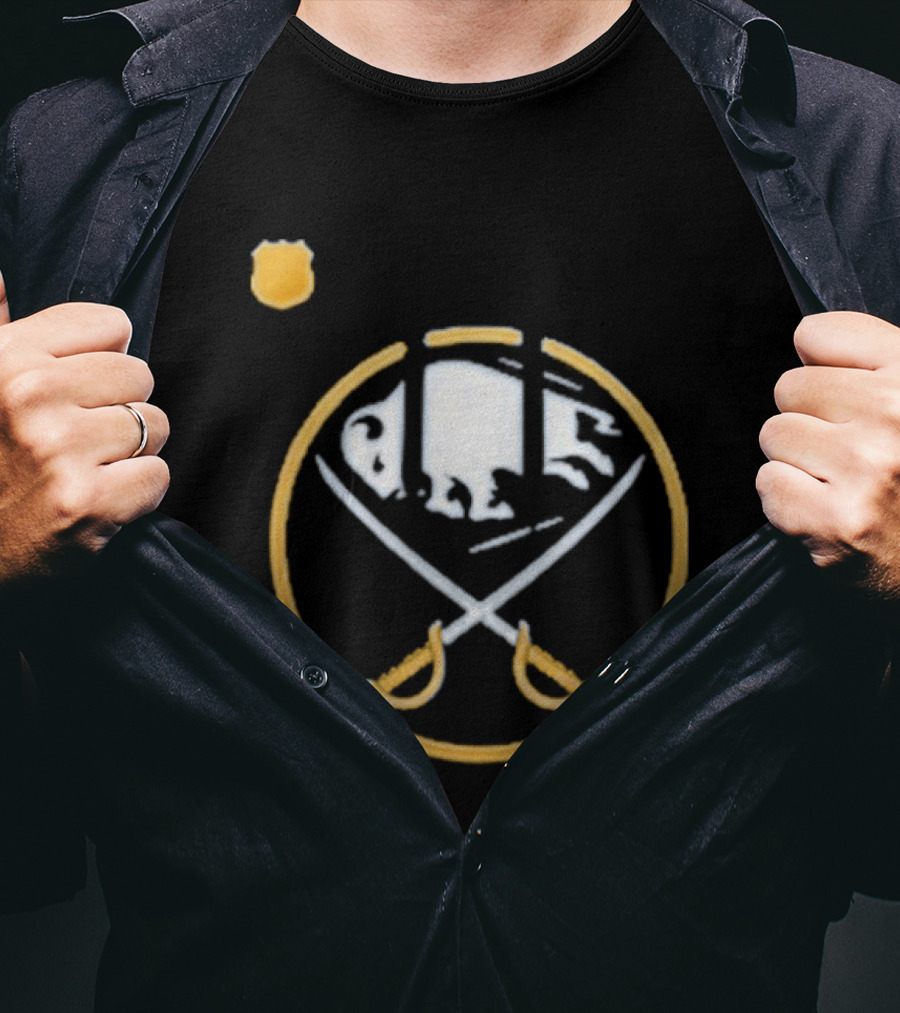 Buffalo Bills Josh Allen Buffalo Sabres Crest T-Shirt