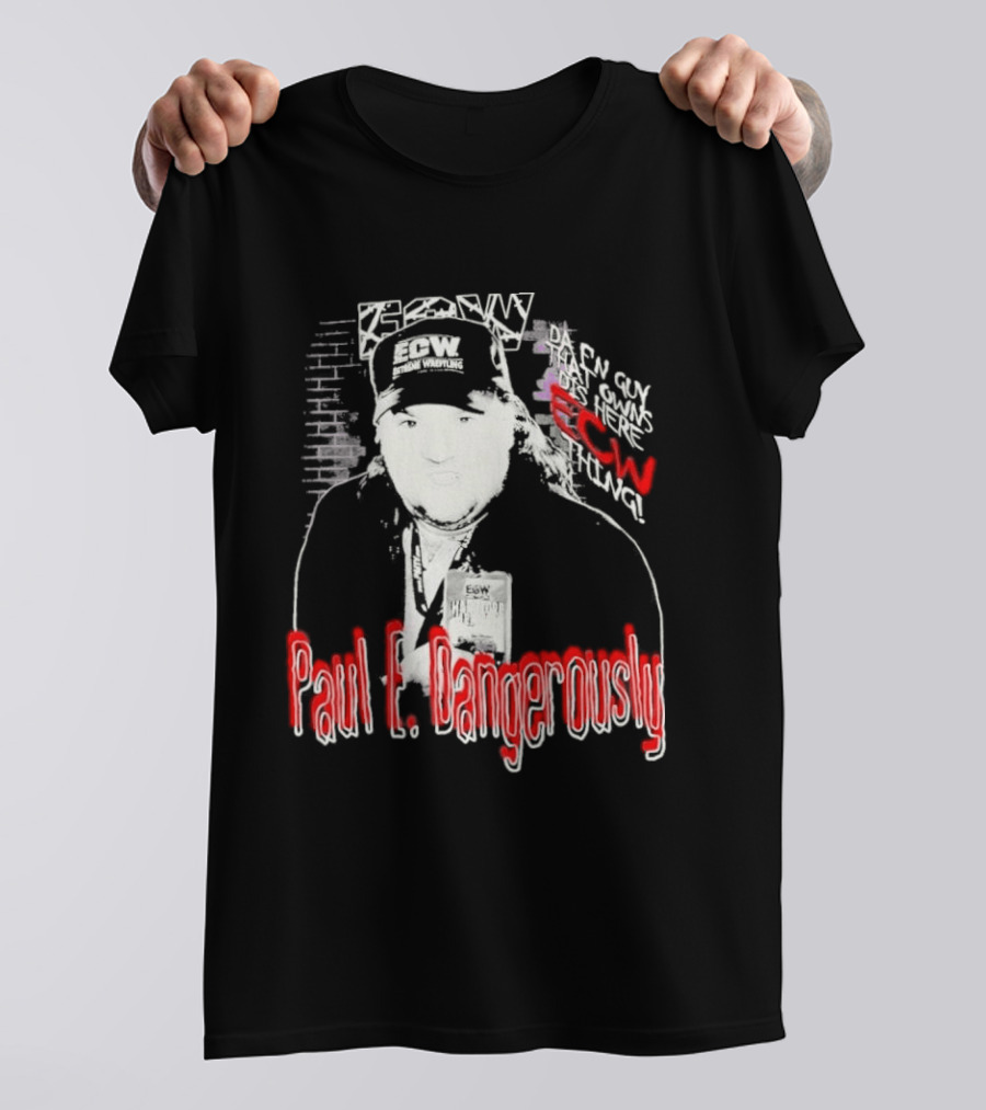 Paul E Dangerously ECW Hardcore Iconic Wrestling T-Shirt