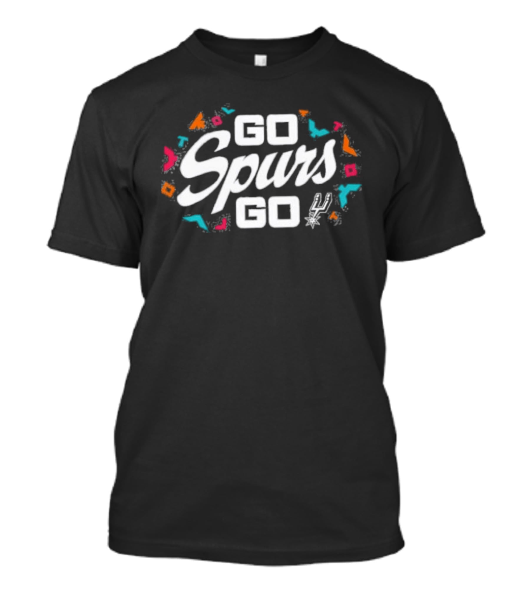 Go Spurs Go Vibrant Celebration Theme With Colorful Accents T-Shirt