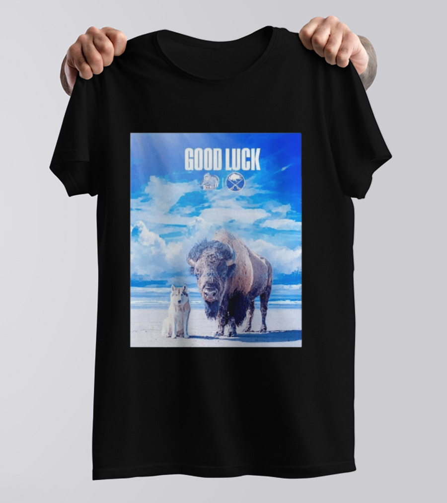 Good Luck Jacksonville Icemen Buffalo Sabres NHL Team Game 1 Buffalo Beach Sky T-Shirt