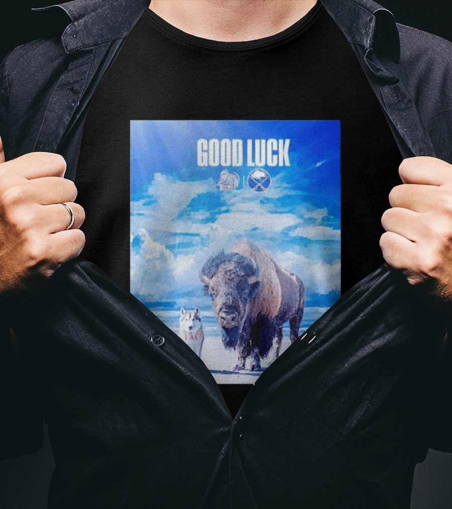 Good Luck Jacksonville Icemen Buffalo Sabres NHL Team Game 1 Buffalo Beach Sky T-Shirt