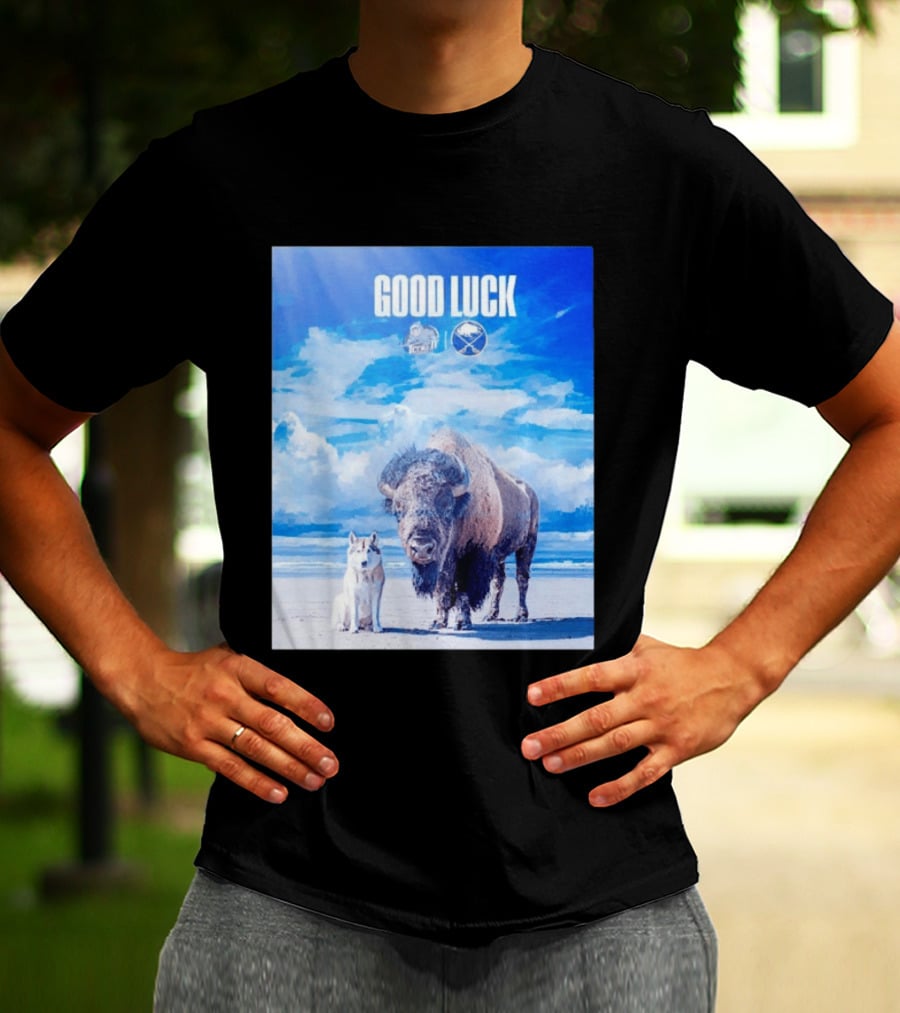 Good Luck Jacksonville Icemen Buffalo Sabres NHL Team Game 1 Buffalo Beach Sky T-Shirt