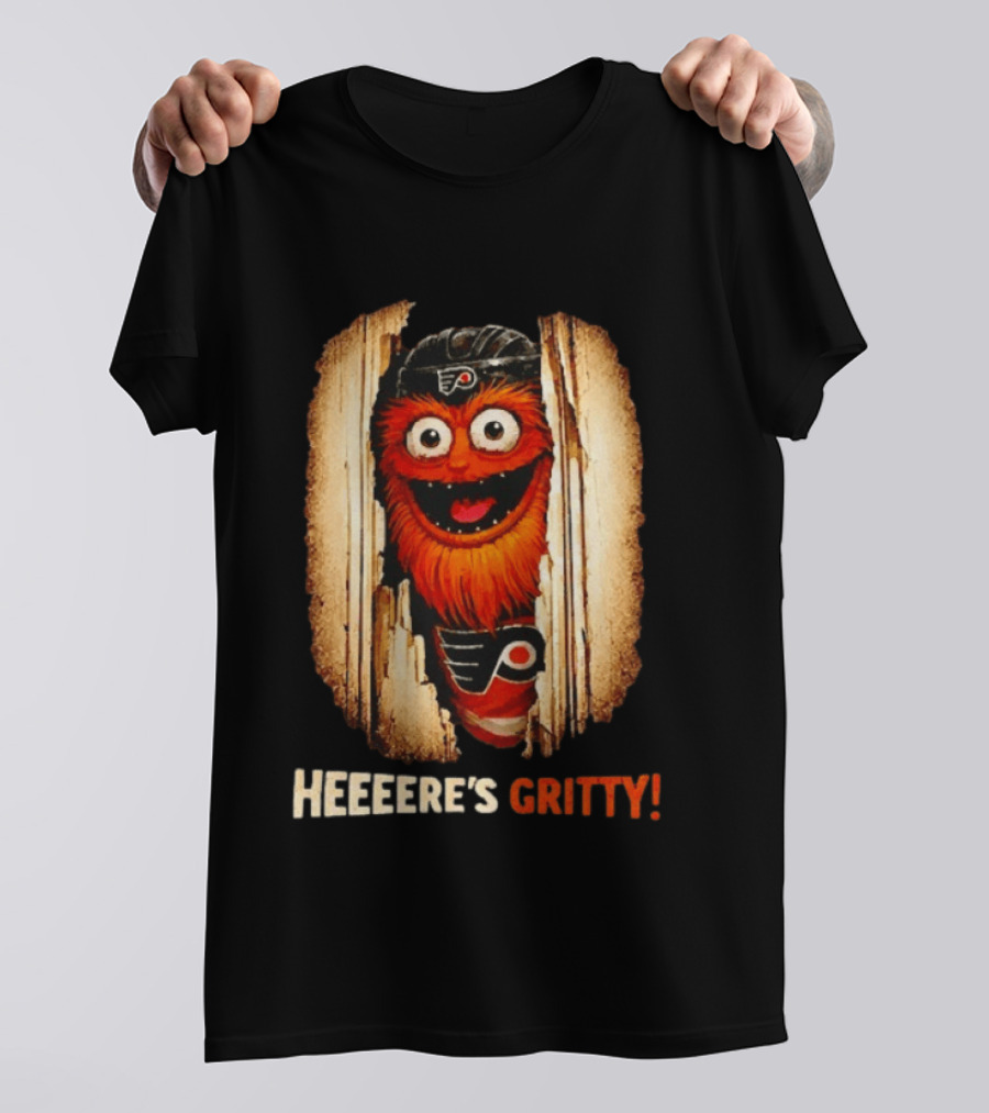 Heeere's Gritty Philadelphia Flyers Hockey T-Shirt