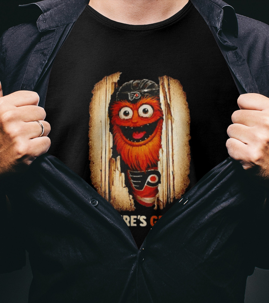 Heeere's Gritty Philadelphia Flyers Hockey T-Shirt