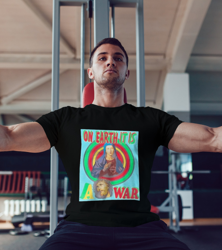 Houston Texans Saint Michael On Earth It Is A War T-Shirt