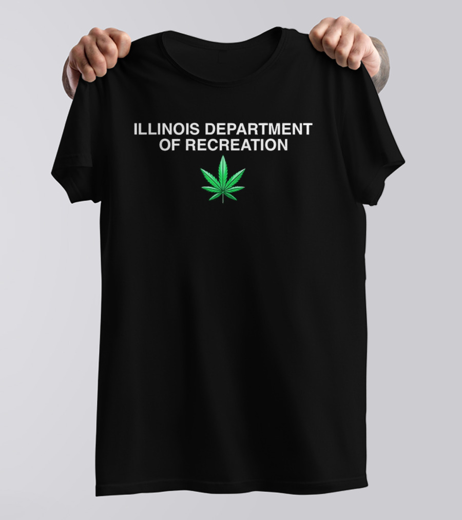 Illinois Department Of Recreation Cannabis Leaf T-Shirt