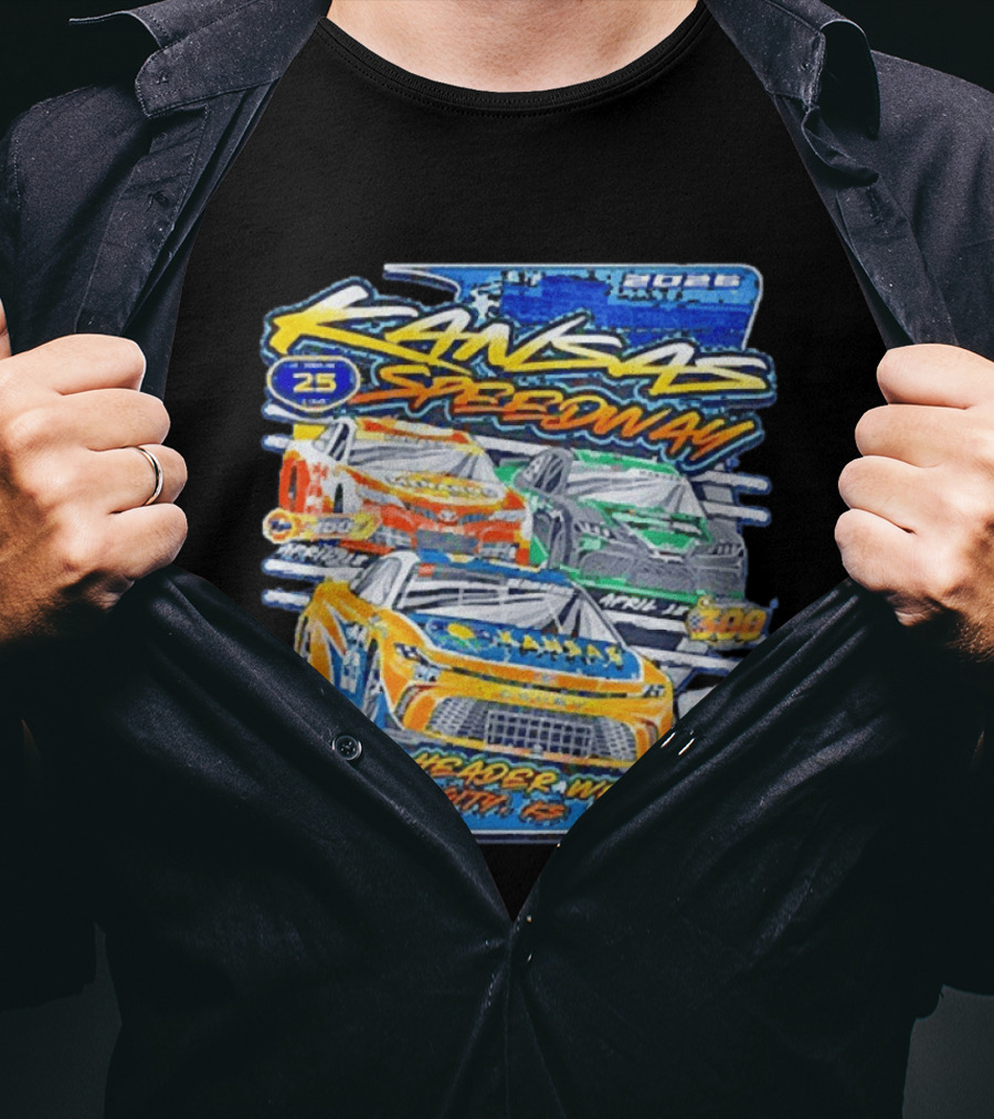 2026 Kansas Speedway NASCAR Triple Header Weekend April 25 Car 400 Kansas City T-Shirt