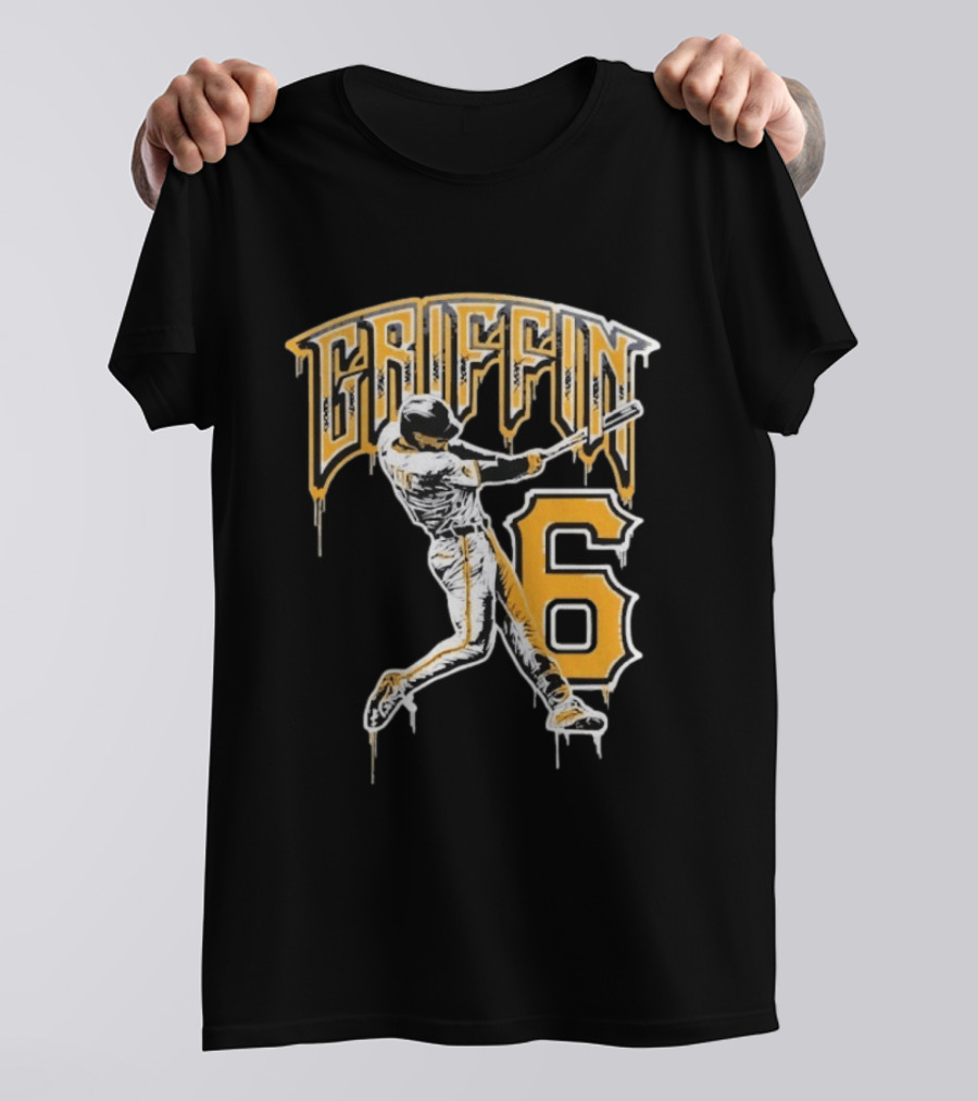 Konnor Griffin 6 Pittsburgh Pirates Dynamic Swinging Player T-Shirt