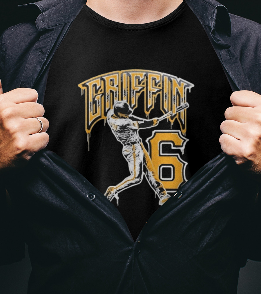 Konnor Griffin 6 Pittsburgh Pirates Dynamic Swinging Player T-Shirt