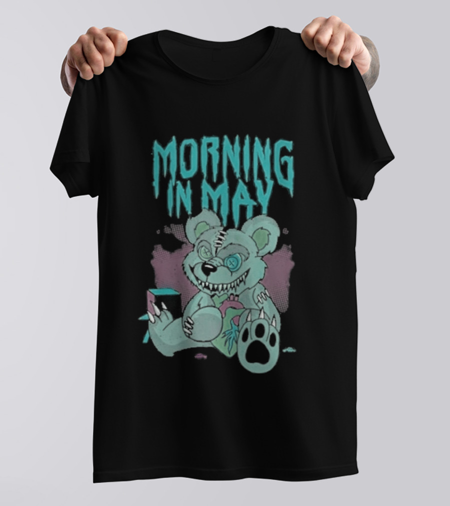 Morning In May Deaddy Bear Pink And Blue Teddy T-Shirt