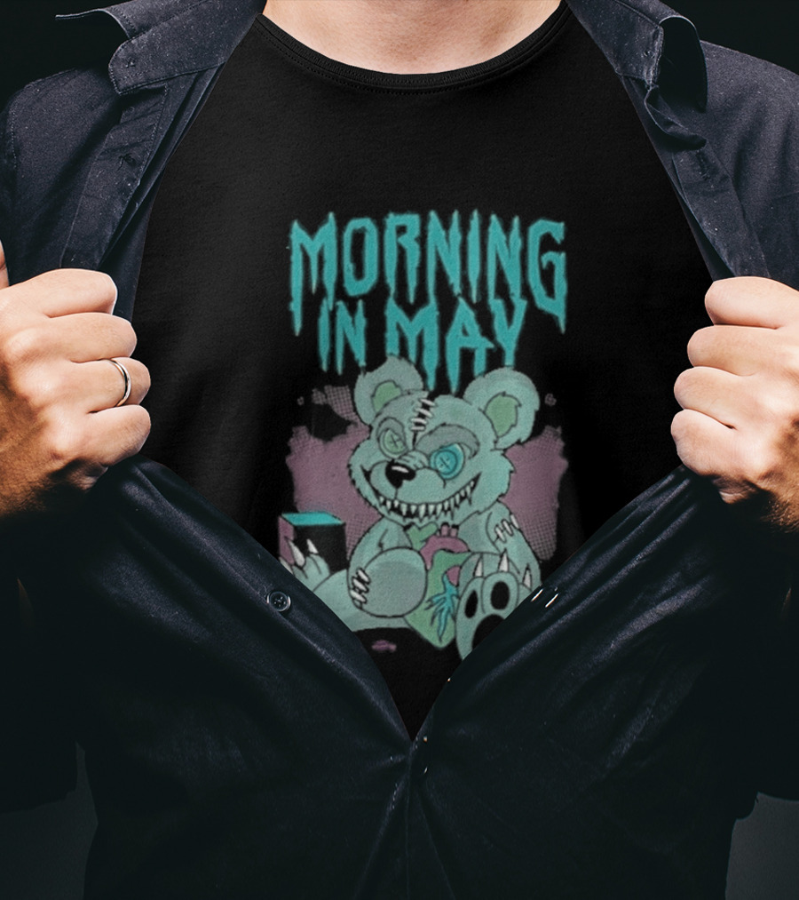 Morning In May Deaddy Bear Pink And Blue Teddy T-Shirt