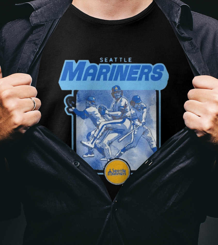 Seattle Mariners Retro Baseball Players T-Shirt
