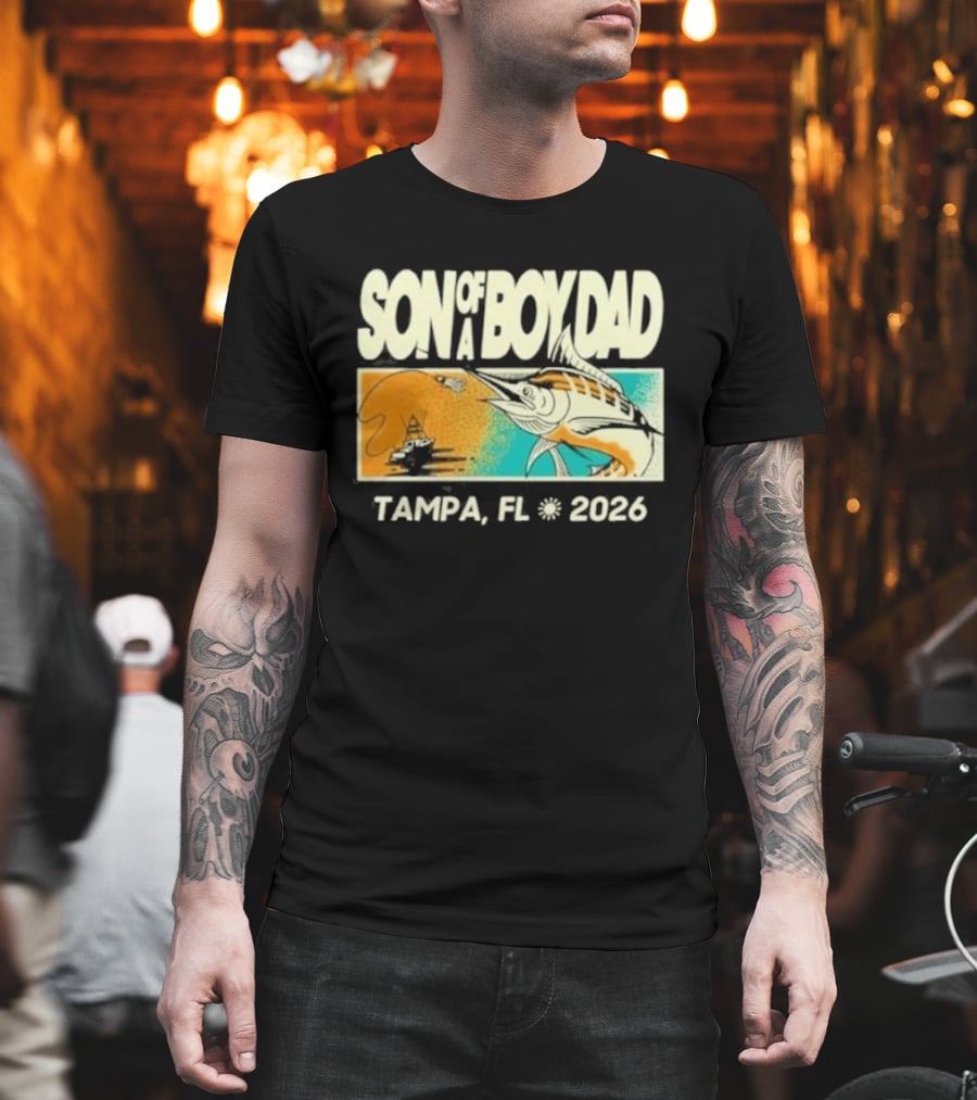 Son Of A Boy Dad Fish Pocket Tampa FL 2026 T-Shirt