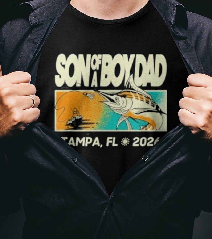 Son Of A Boy Dad Fish Pocket Tampa FL 2026 T-Shirt