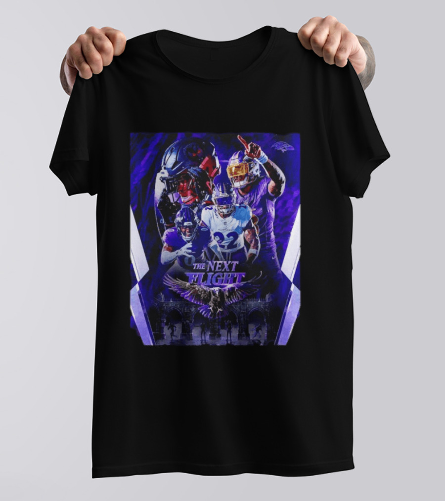 The Next Flight Baltimore Ravens 2026 Season NFL Team Players Ravens Fans T-Shirt