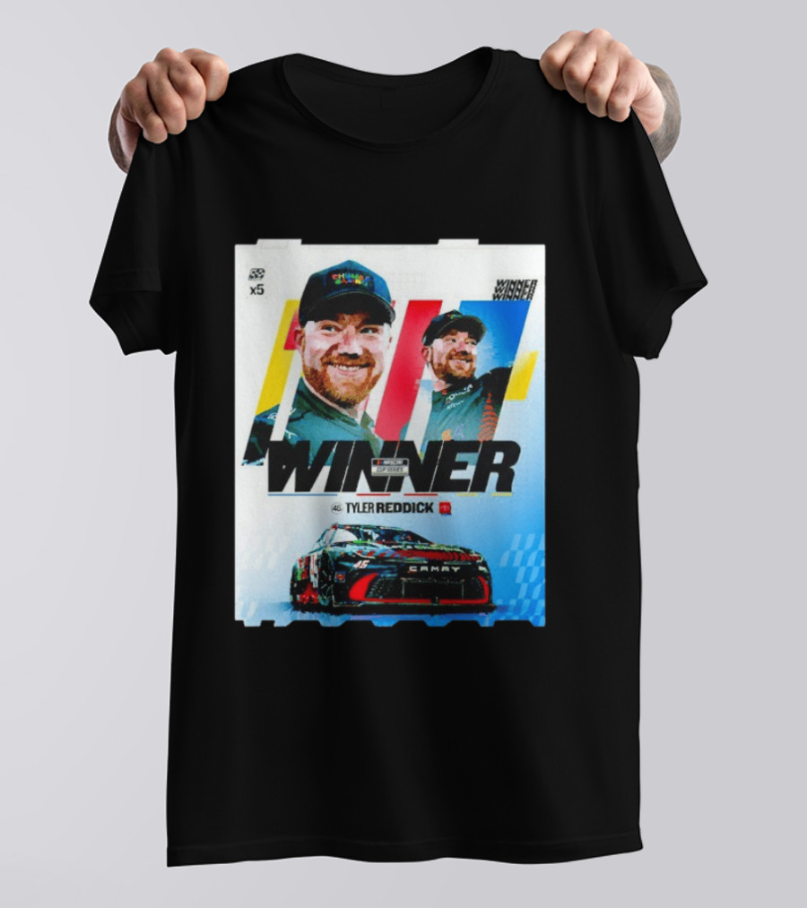 Winner Tyler Reddick NASCAR Kansas Speedway Victory Car Chevrolet Camaro T-Shirt