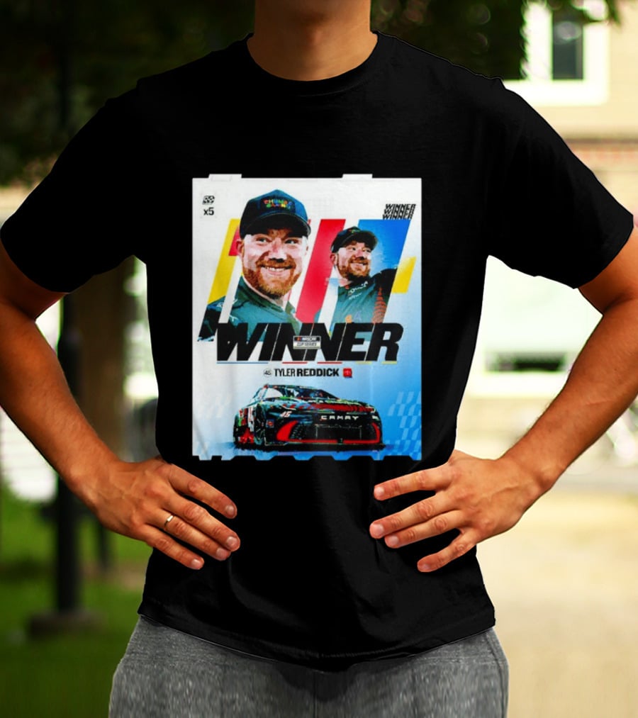 Winner Tyler Reddick NASCAR Kansas Speedway Victory Car Chevrolet Camaro T-Shirt