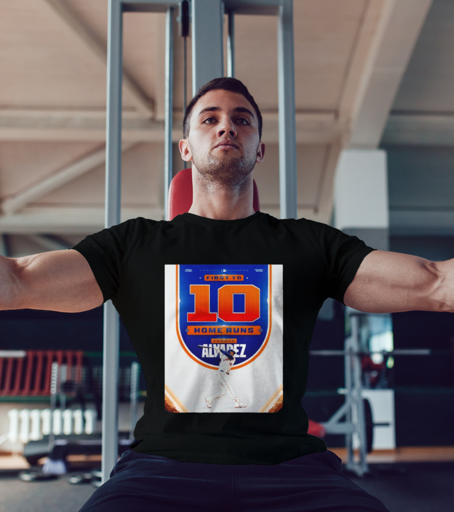 Yordan Alvarez First To 10 Home Runs Houston Astros MLB T-Shirt