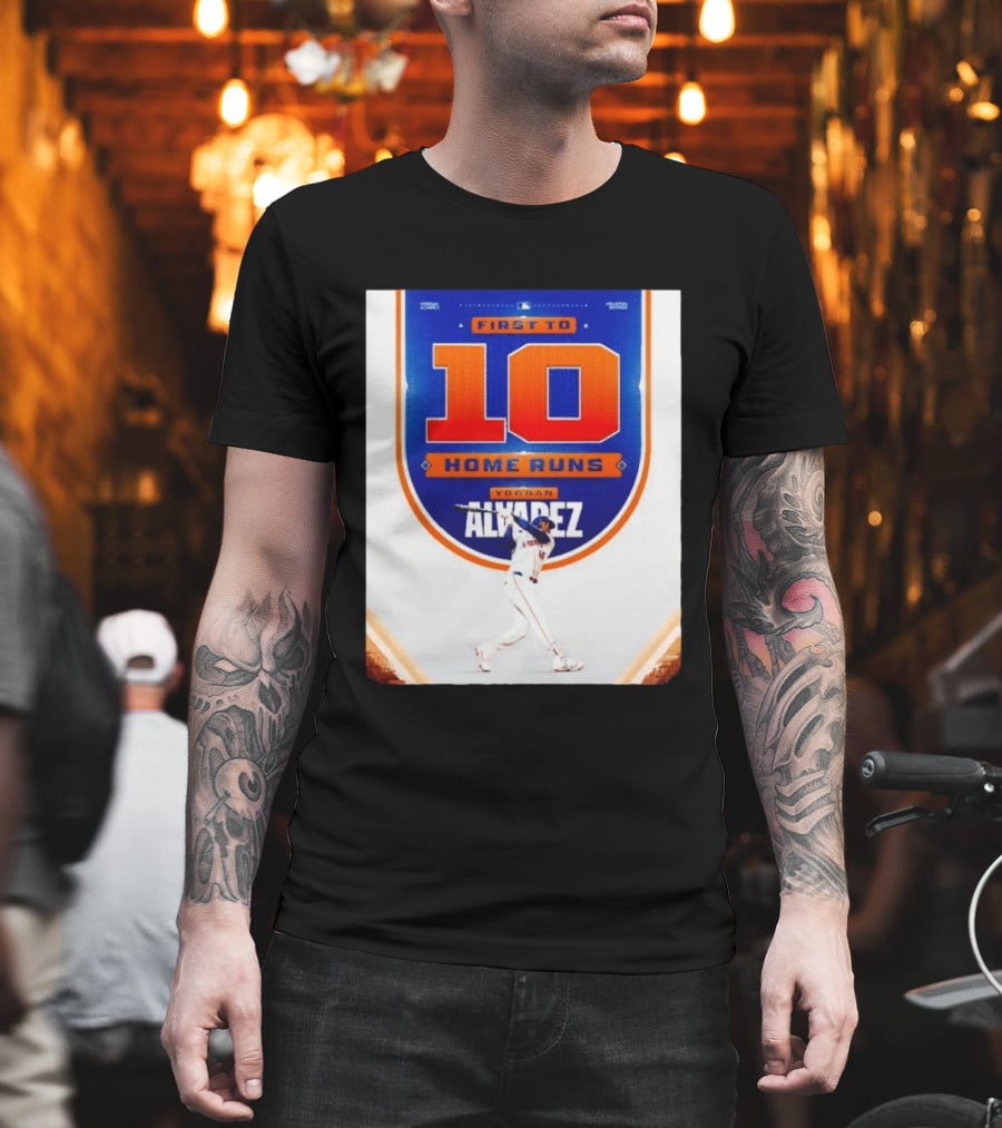 Yordan Alvarez First To 10 Home Runs Houston Astros MLB T-Shirt