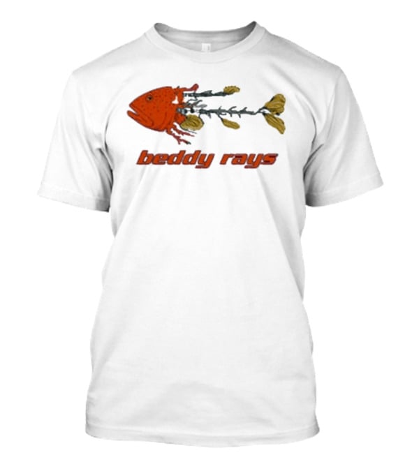 Beddy Rays Coral Trout Fish Skeleton T-Shirt