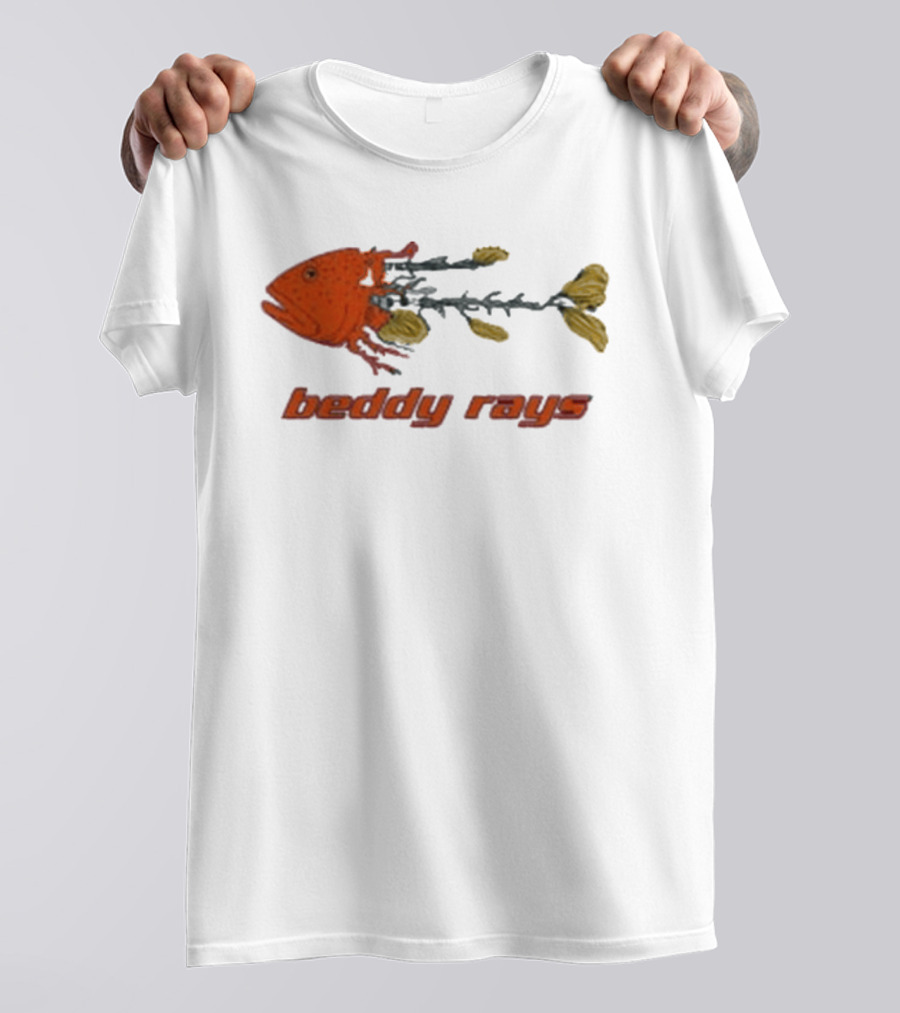 Beddy Rays Coral Trout Fish Skeleton T-Shirt