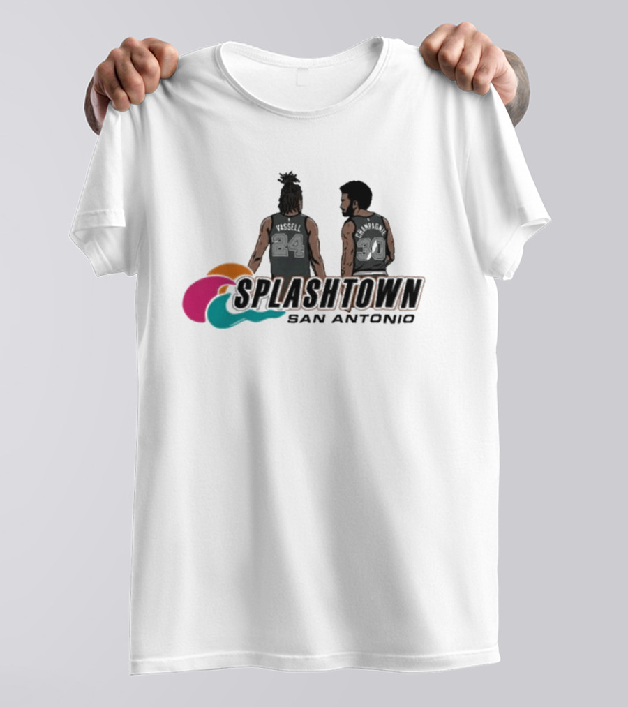 Splashtown San Antonio Devin Vassell 24 Julian Champagnie 30 T-Shirt