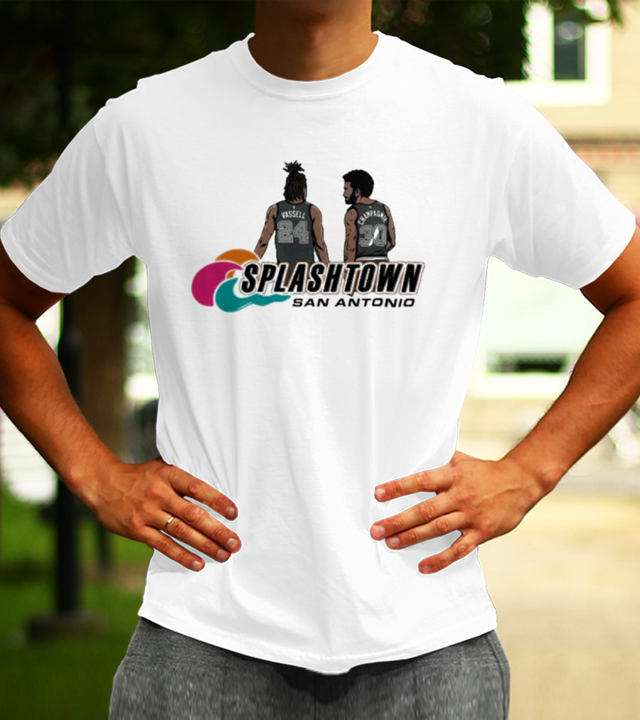 Splashtown San Antonio Devin Vassell 24 Julian Champagnie 30 T-Shirt