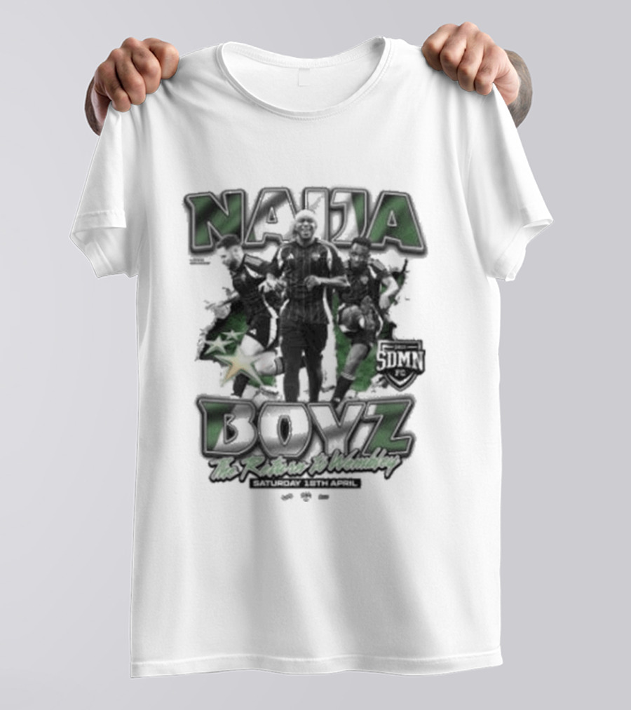 Naija Boyz The Return To Wembley Star T-Shirt