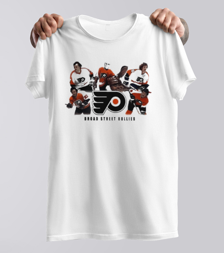 Philadelphia Flyers Broad Street Bullies Flyers Logo Hockey Legends T-Shirt