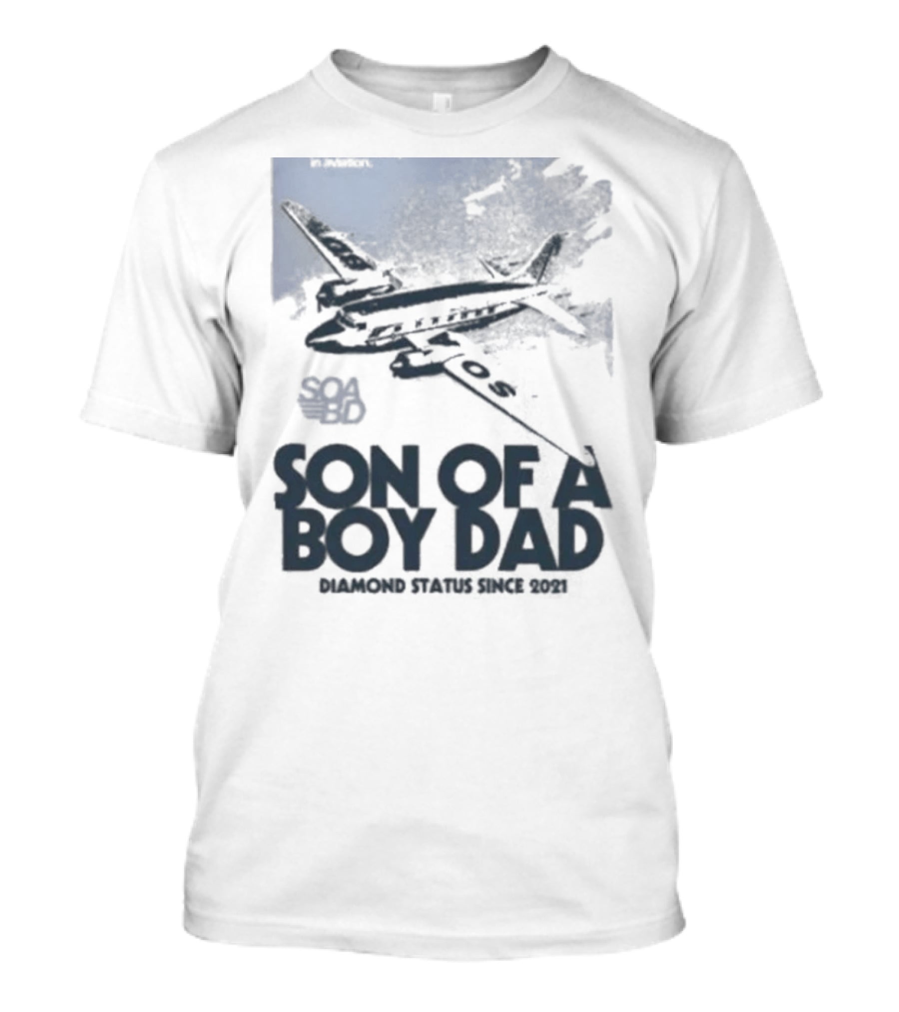 Son Of A Boy Dad Airline Pocket T-Shirt