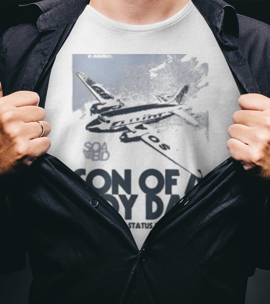 Son Of A Boy Dad Airline Pocket T-Shirt