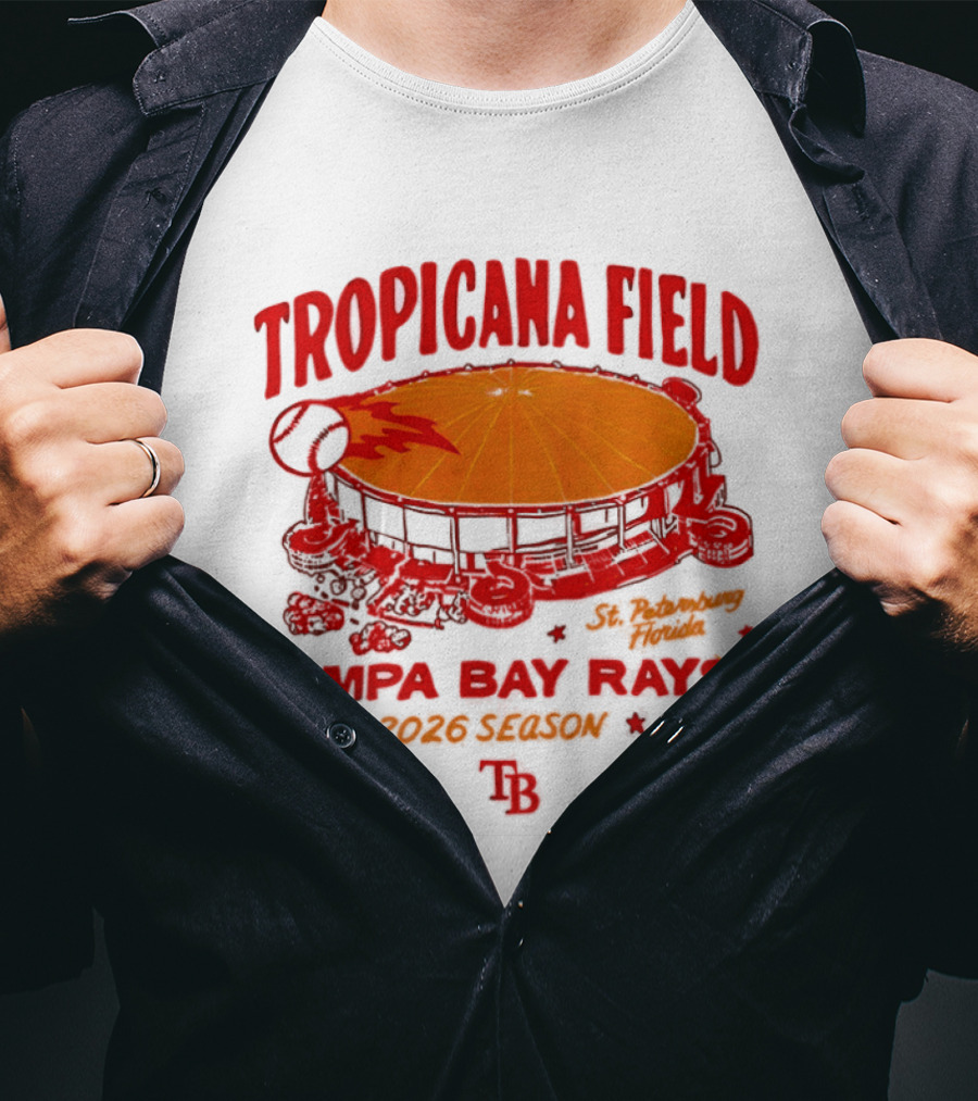 Tropicana Field Tampa Bay Rays Home Run 2026 Season T-Shirt